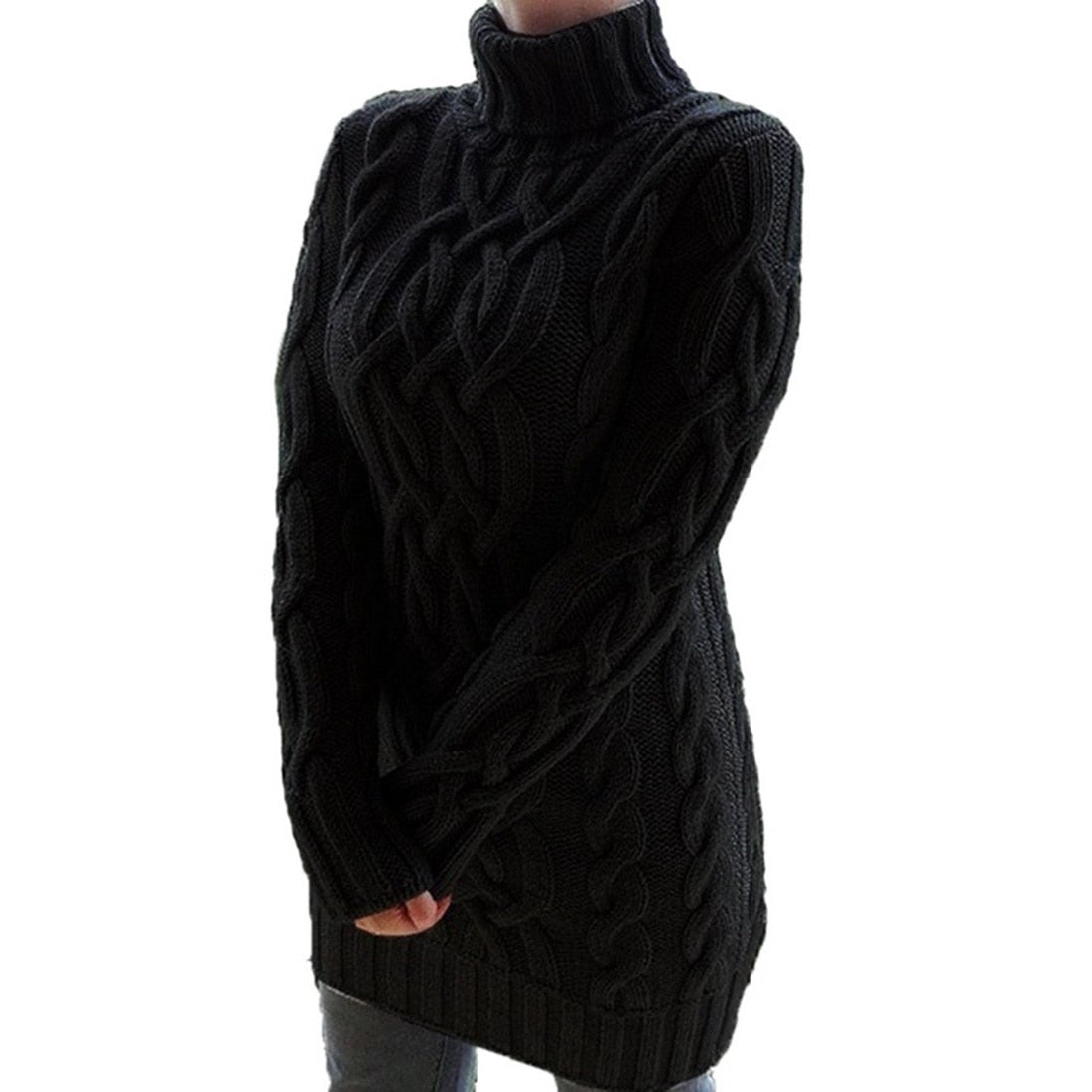 Jade Women's Knitted Dress | Cozy Warmth, Elegant Style 3