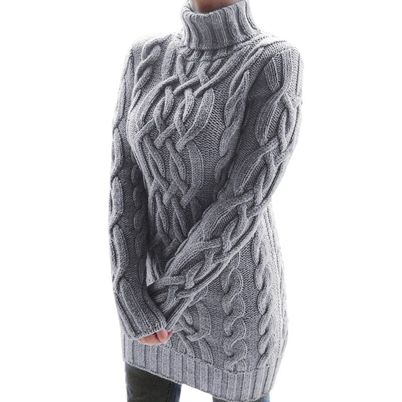 Jade Women's Knitted Dress | Cozy Warmth, Elegant Style 4
