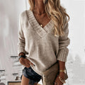 Jade Women's Sweater | Oversized V-Neck, Cozy Chic 0