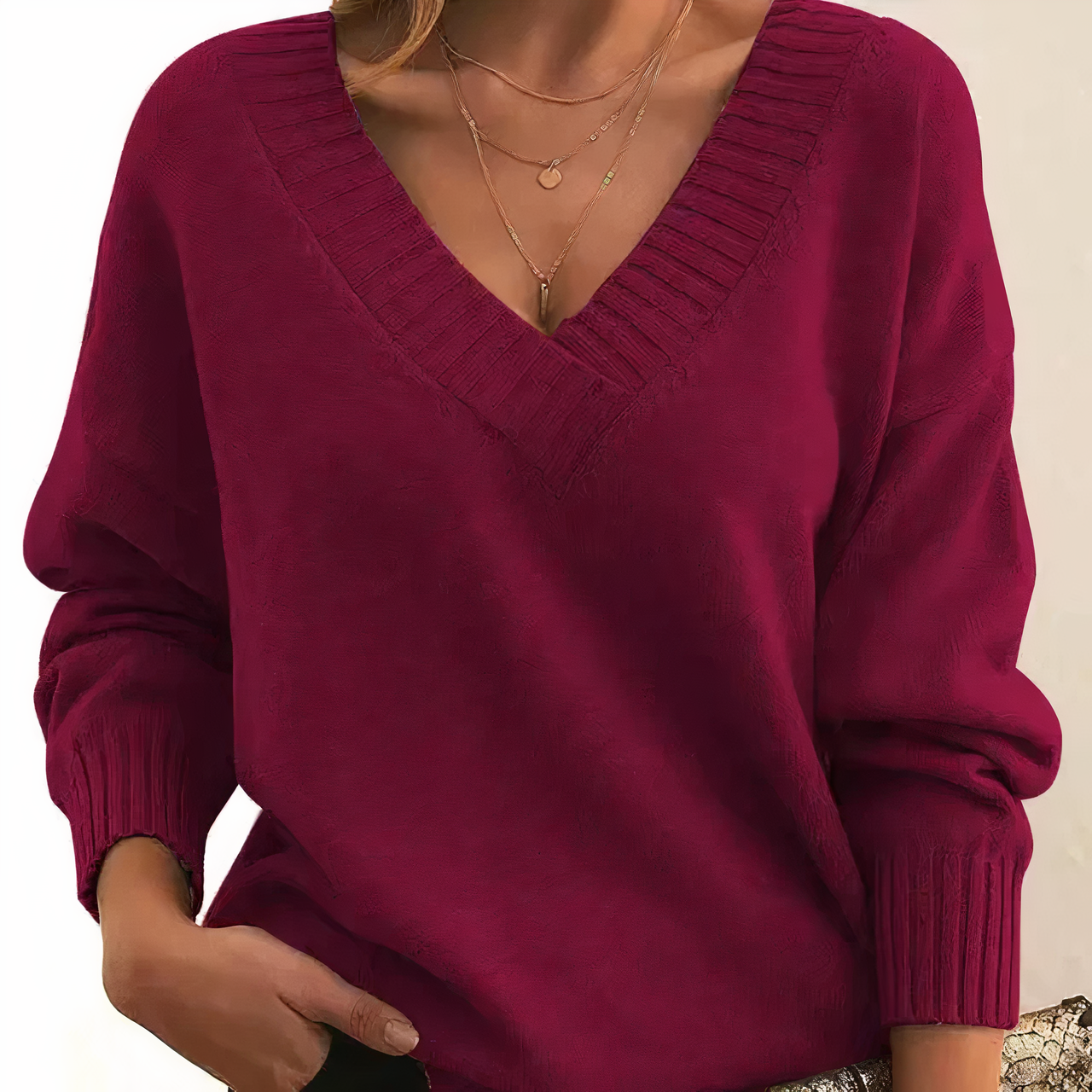 Jade Women's V-neck Sweater | Unparalleled Softness 6