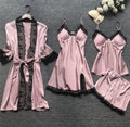 Jara Women's Pajama Set | Luxurious Satin with Elegant Lace Details 0