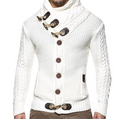 Jasper Men's Cardigan | Cozy Turtleneck Design 0