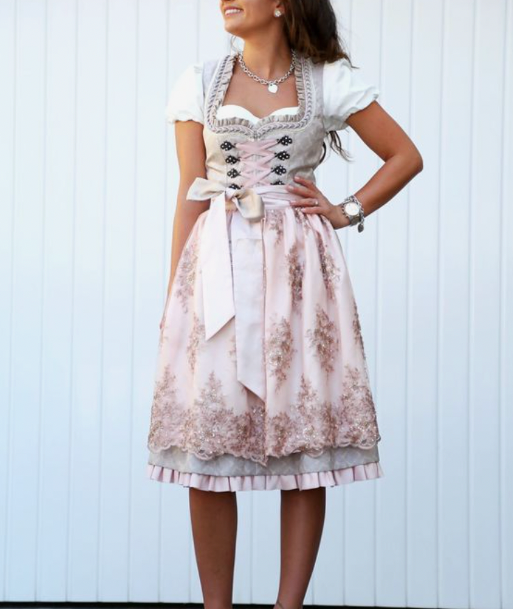 Jill Women's Costume | Elegant Apron and Blouse Combination 1