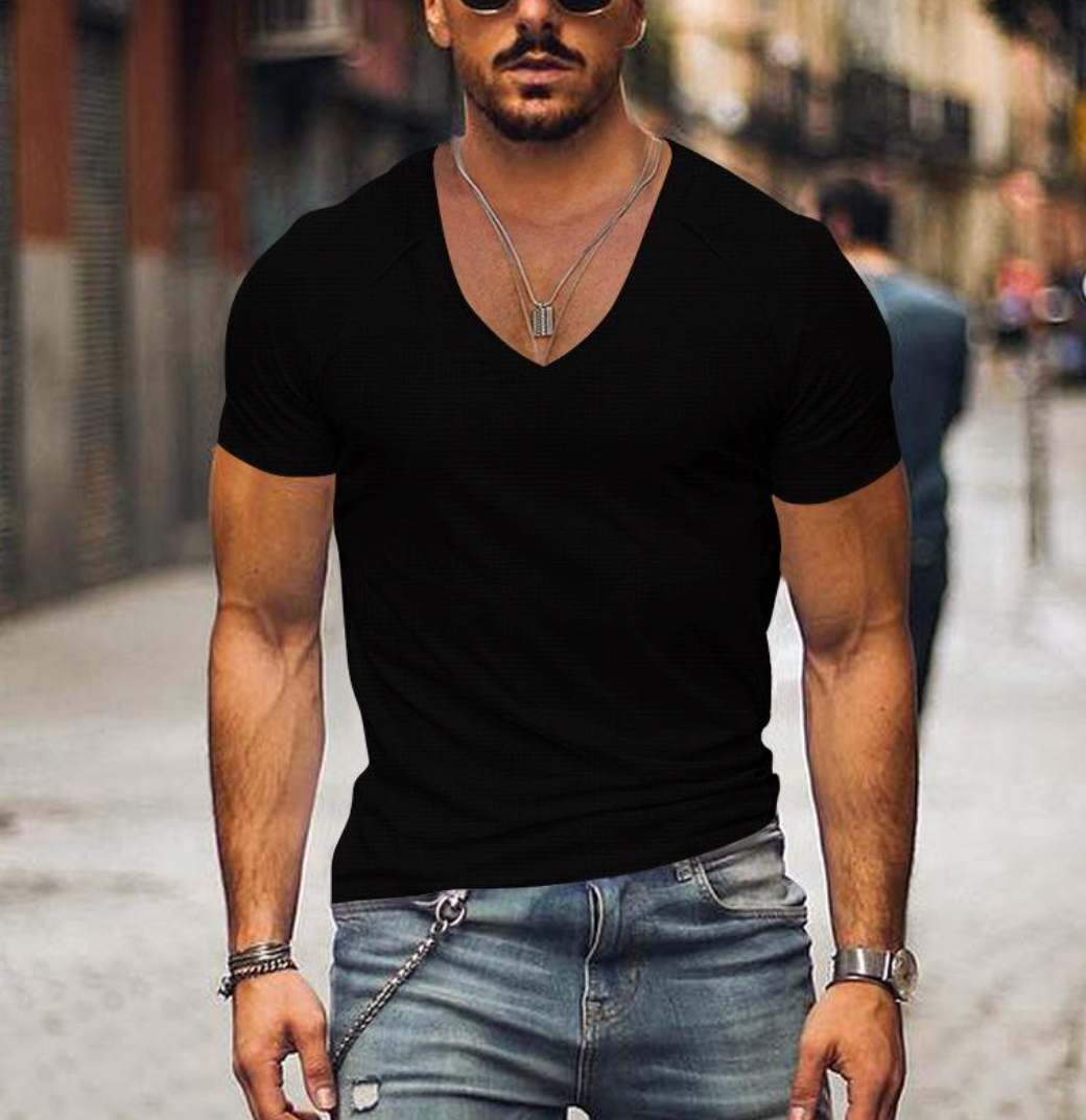 Jolly Men's V-Neck T-Shirt | Premium Quality, Comfortable Fit 0