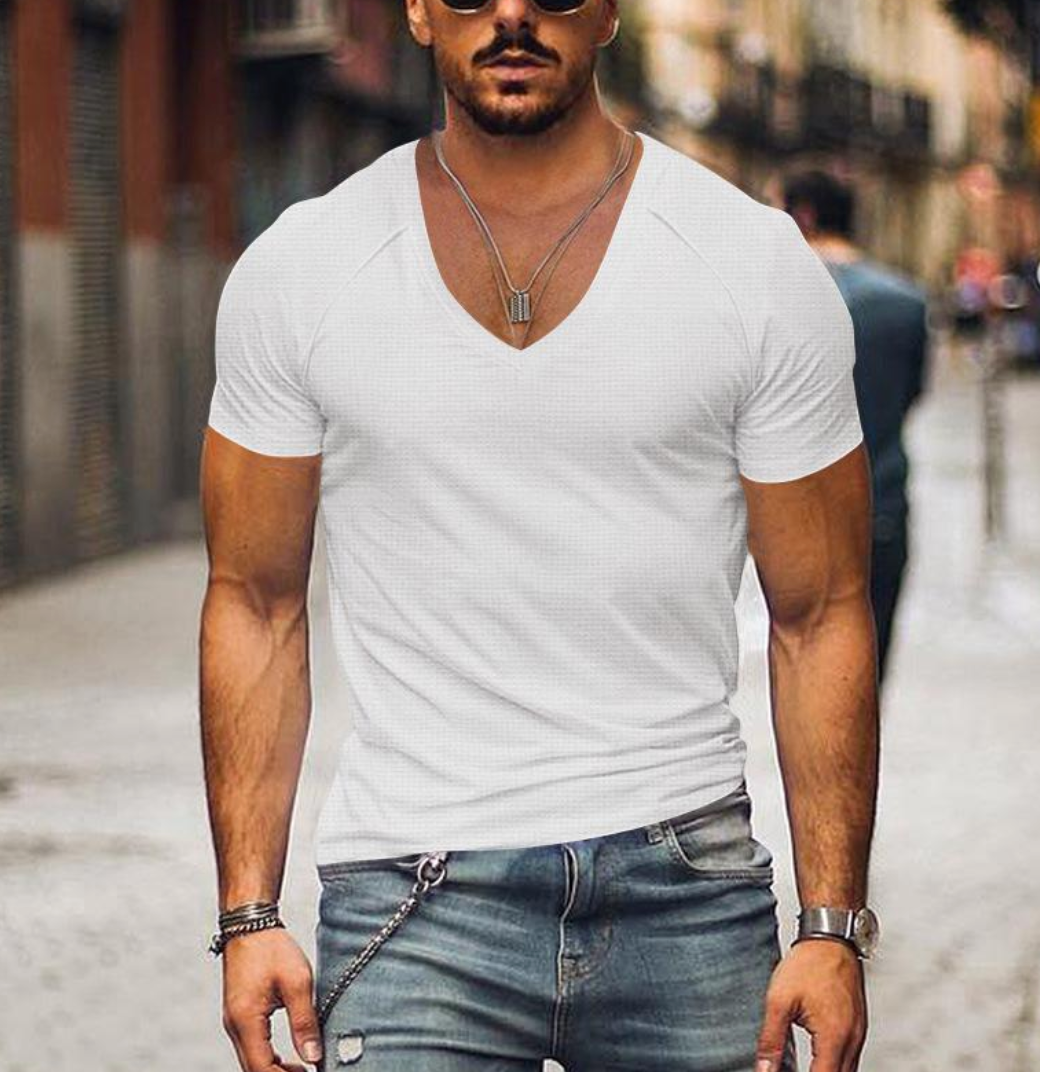Jolly Men's V-Neck T-Shirt | Premium Quality, Comfortable Fit 1