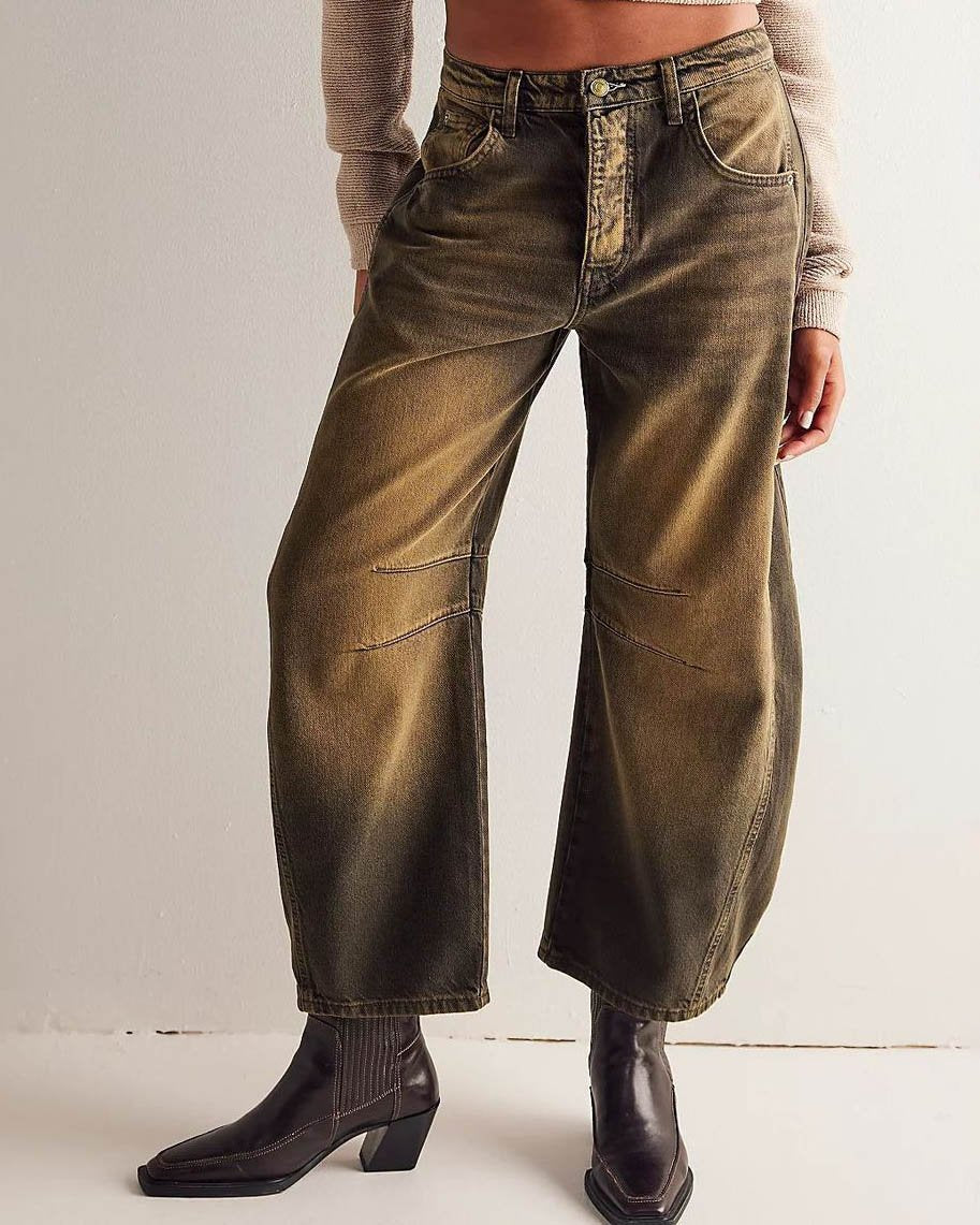 Jutte Women's Barrel Jeans | Mid Rise, Versatile Style 4