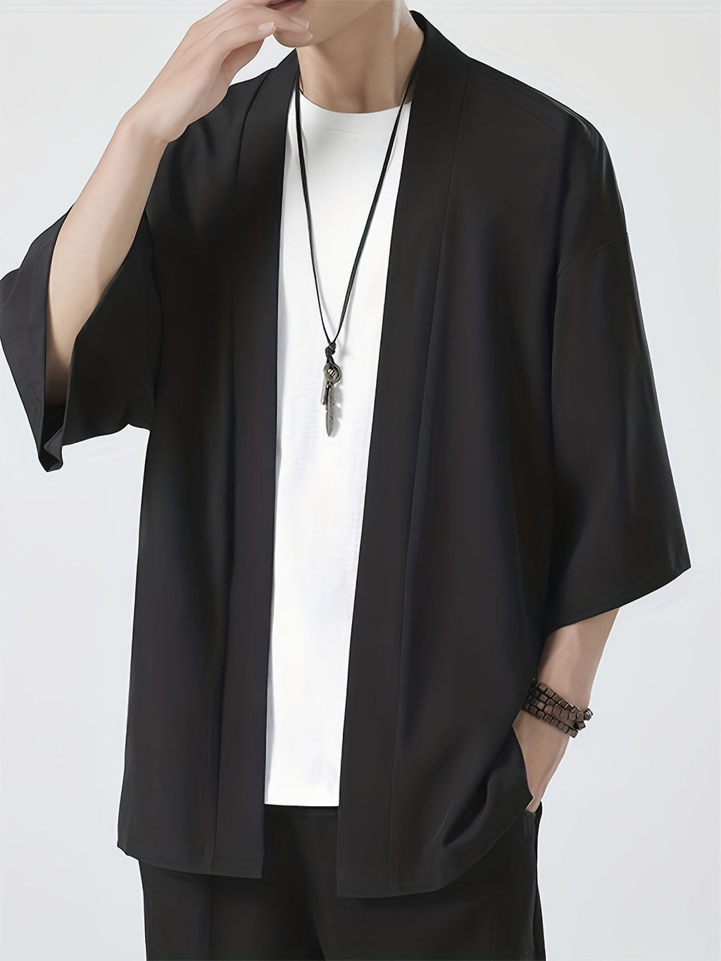 Kaito Men's Kimono | Premium Cotton Blend, Traditional Japanese Clothing Male 0
