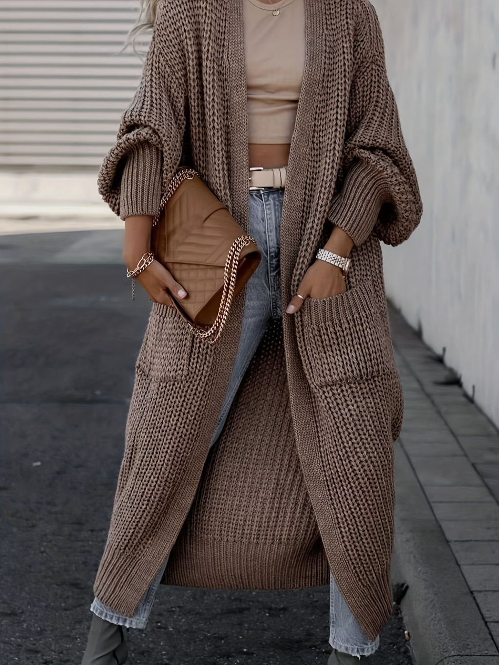 Kara Women's Cardigan | Cozy Knitted Wool with Pockets 0