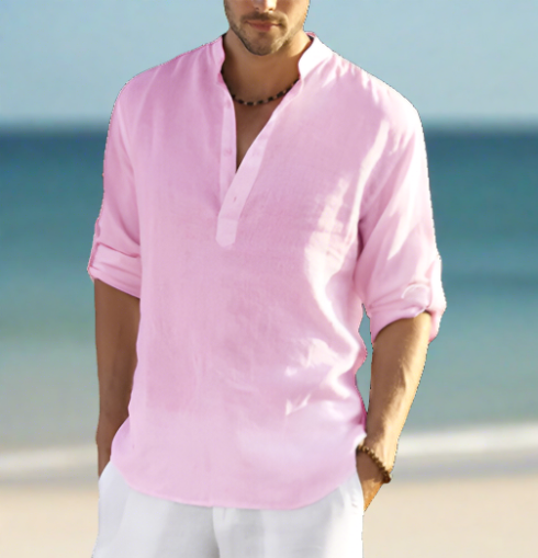 Kavi Men's Linen Shirt | Breathable Fabric, Classic Fit 4