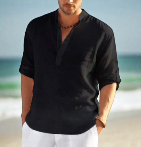 Kavi Men's Linen Shirt | Breathable Fabric, Classic Fit 6
