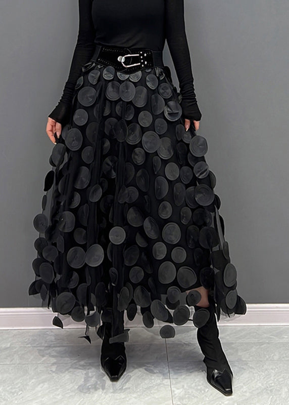 Kiana Women's Tulle Skirt | Elegant Dot Patchwork Design 0