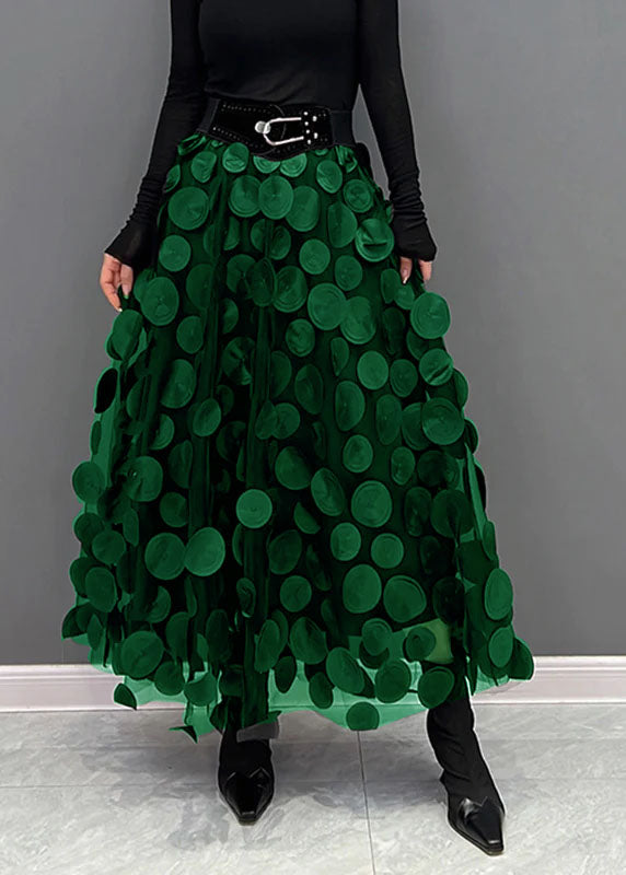 Kiana Women's Tulle Skirt | Elegant Dot Patchwork Design 1