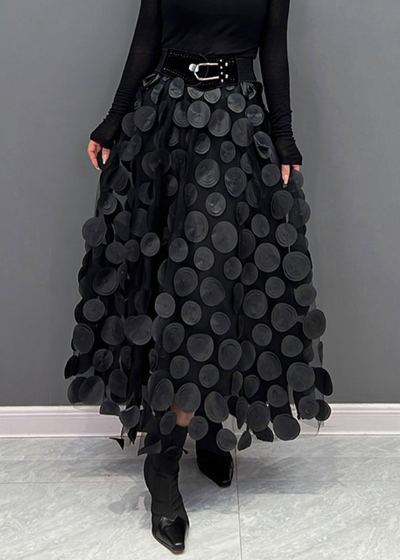 Kiana Women's Tulle Skirt | Elegant Dot Patchwork Design 2