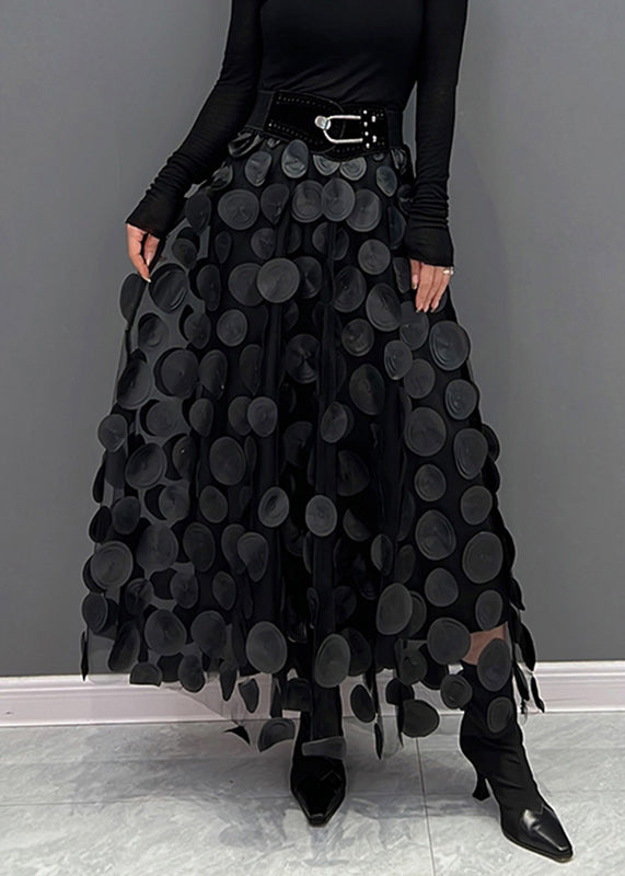 Kiana Women's Tulle Skirt | Elegant Dot Patchwork Design 4