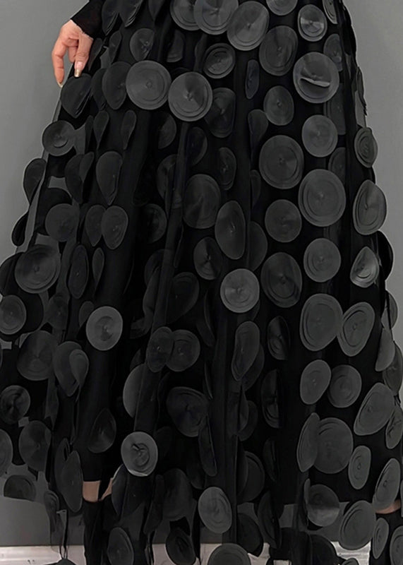 Kiana Women's Tulle Skirt | Elegant Dot Patchwork Design 5