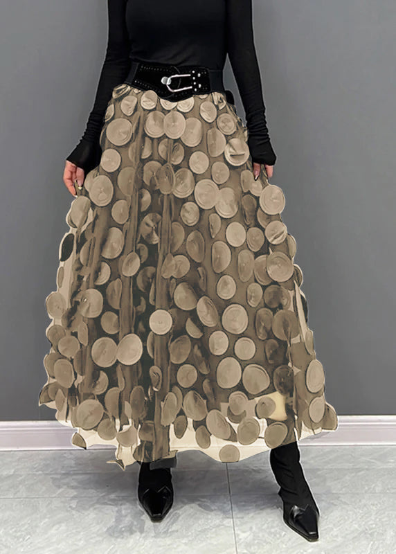 Kiana Women's Tulle Skirt | Elegant Dot Patchwork Design 8