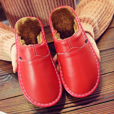 Korey Men's Slippers | Waterproof Leather, Stylish Brown 3