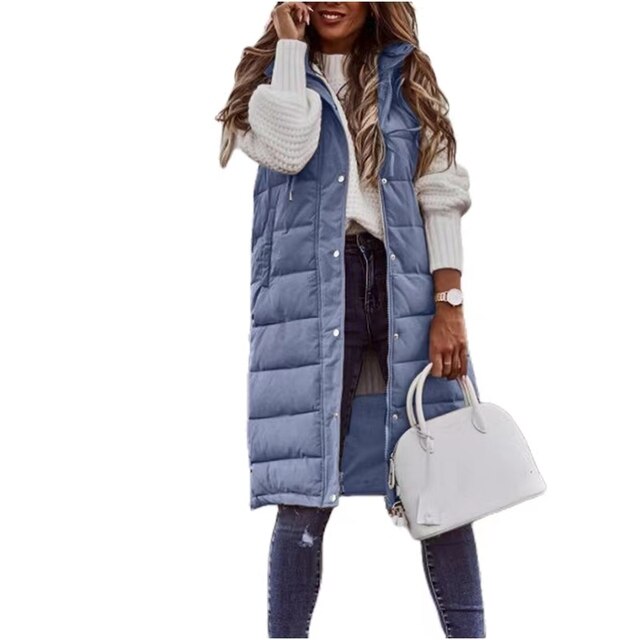 Lena Women's Winter Coat | Cozy Sleeveless Design, Versatile 1
