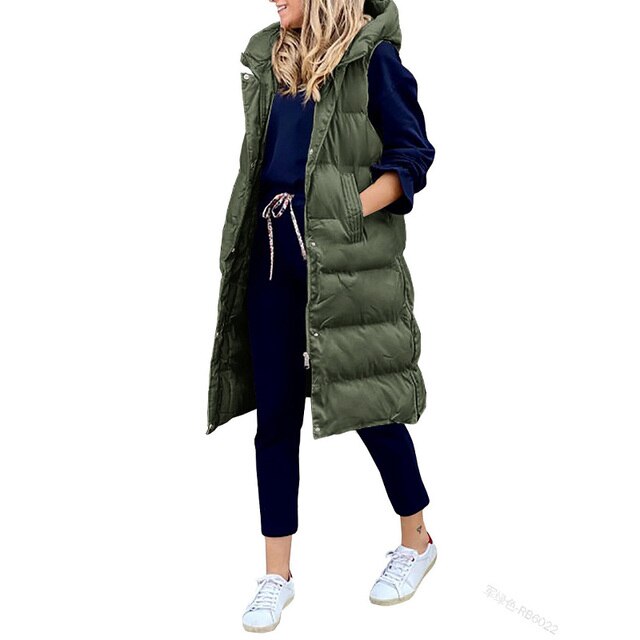 Lena Women's Winter Coat | Cozy Sleeveless Design, Versatile 3