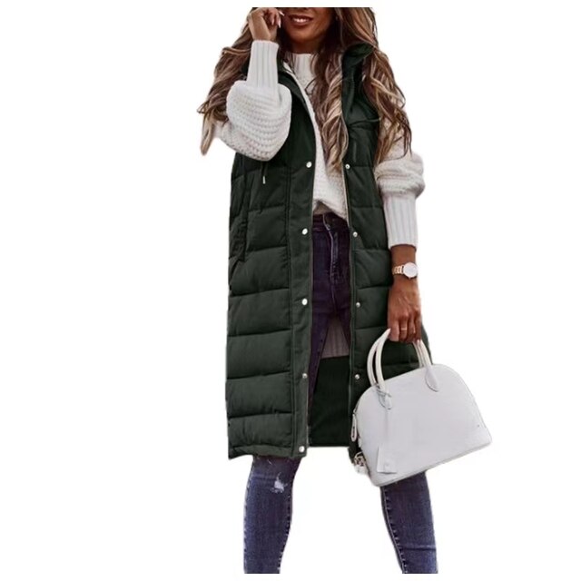 Lena Women's Winter Coat | Cozy Sleeveless Design, Versatile 4