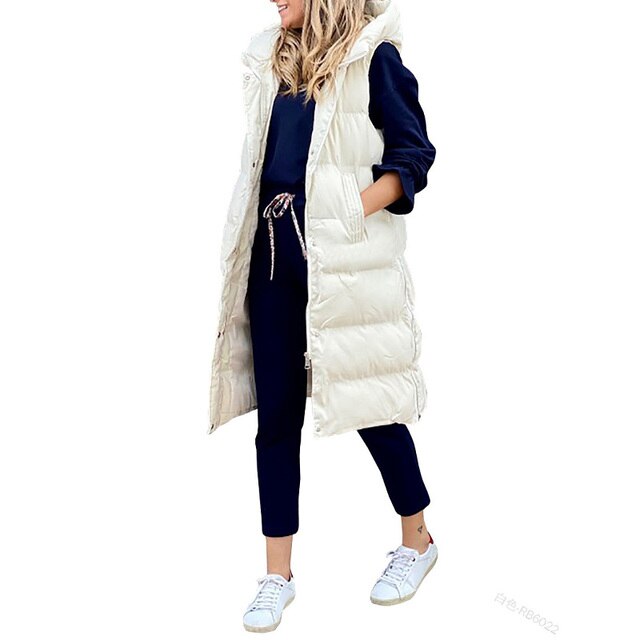 Lena Women's Winter Coat | Cozy Sleeveless Design, Versatile 5