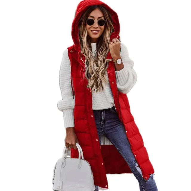 Lena Women's Winter Coat | Cozy Sleeveless Design, Versatile 9