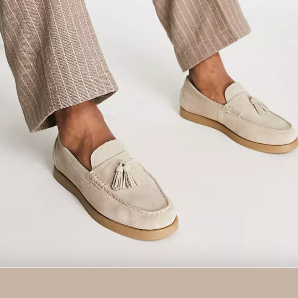 Leno Men's Loafers | Genuine Suede, Timeless Elegance 0