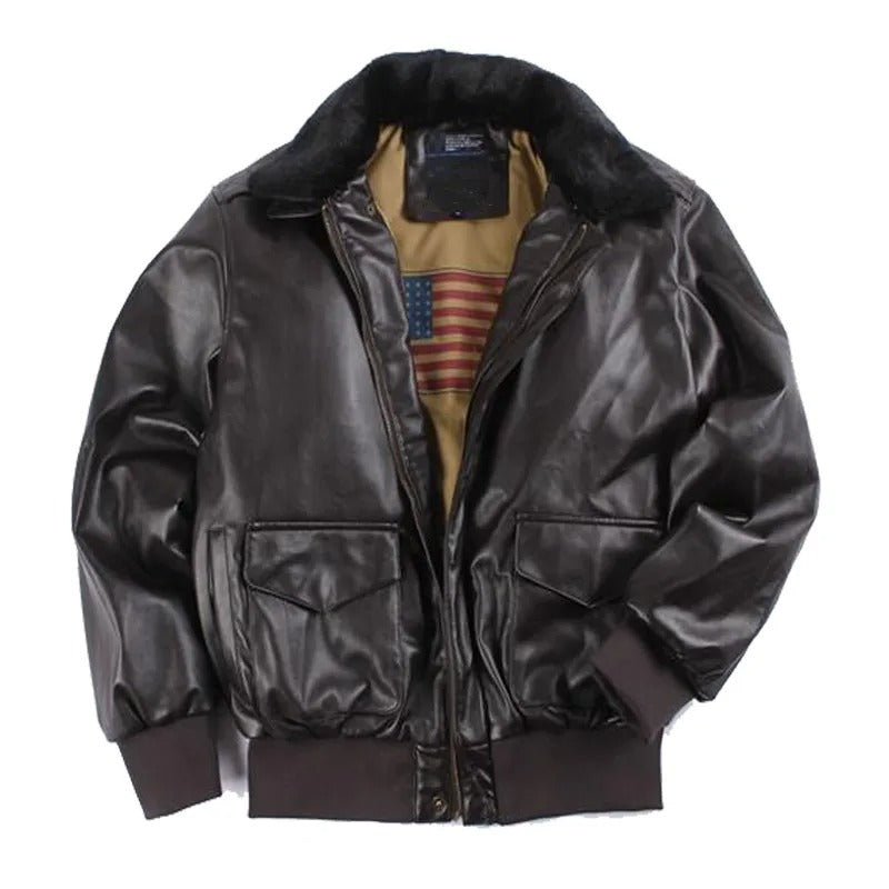 Lester Men's Motorcycle Jacket | Vintage Leather, Winter-Ready 0