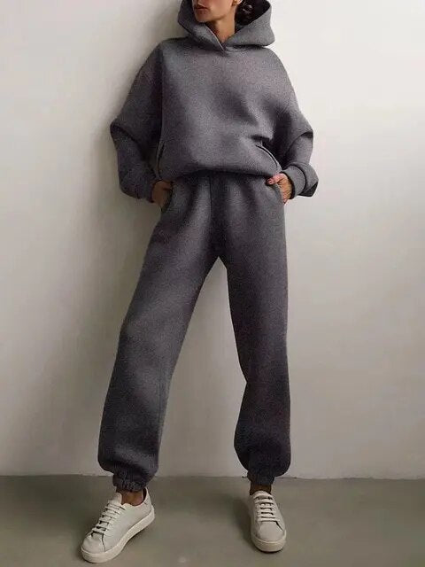 Leya Women's Hoodie and Jogging Pants Set | Cotton Blend, Cozy 5