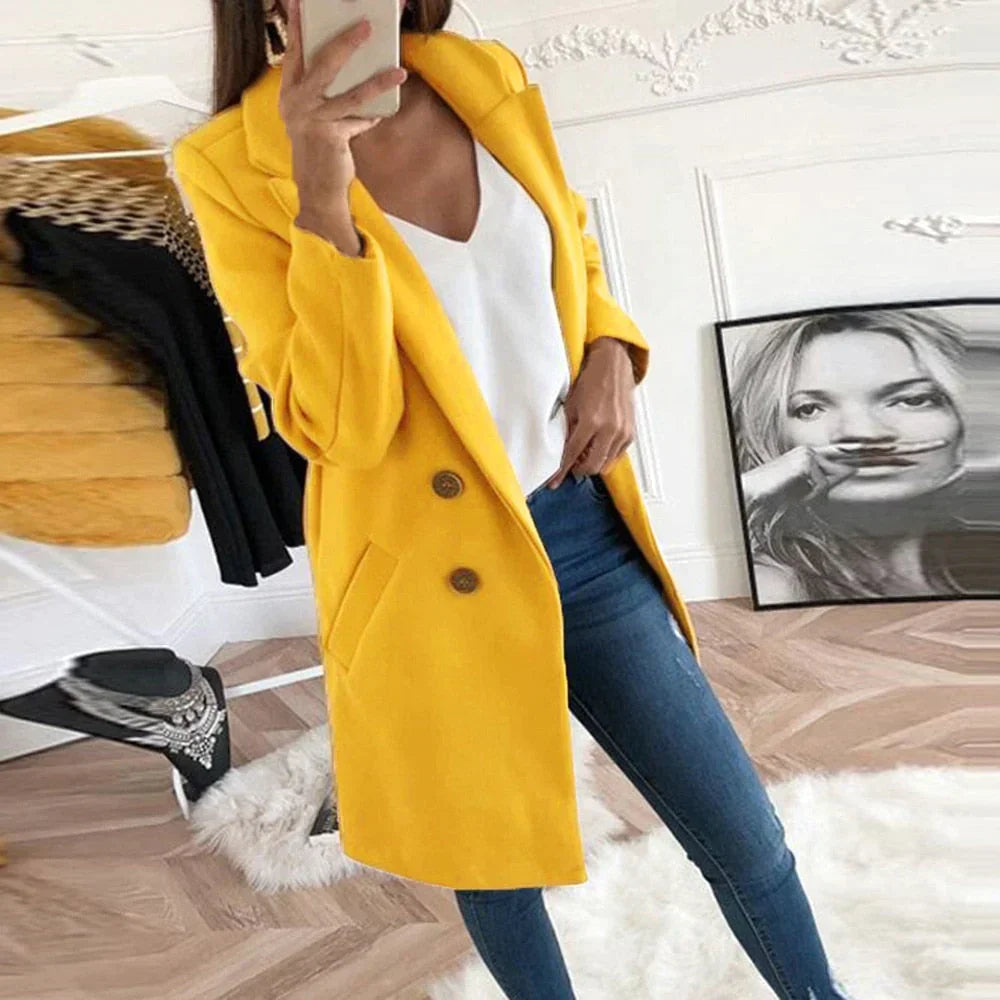 Lina Women's Classic Coat | Timeless Elegance 0