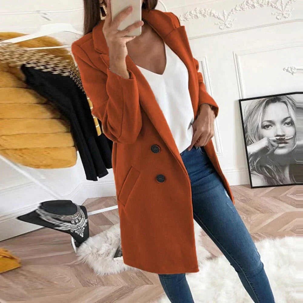 Lina Women's Classic Coat | Timeless Elegance 1