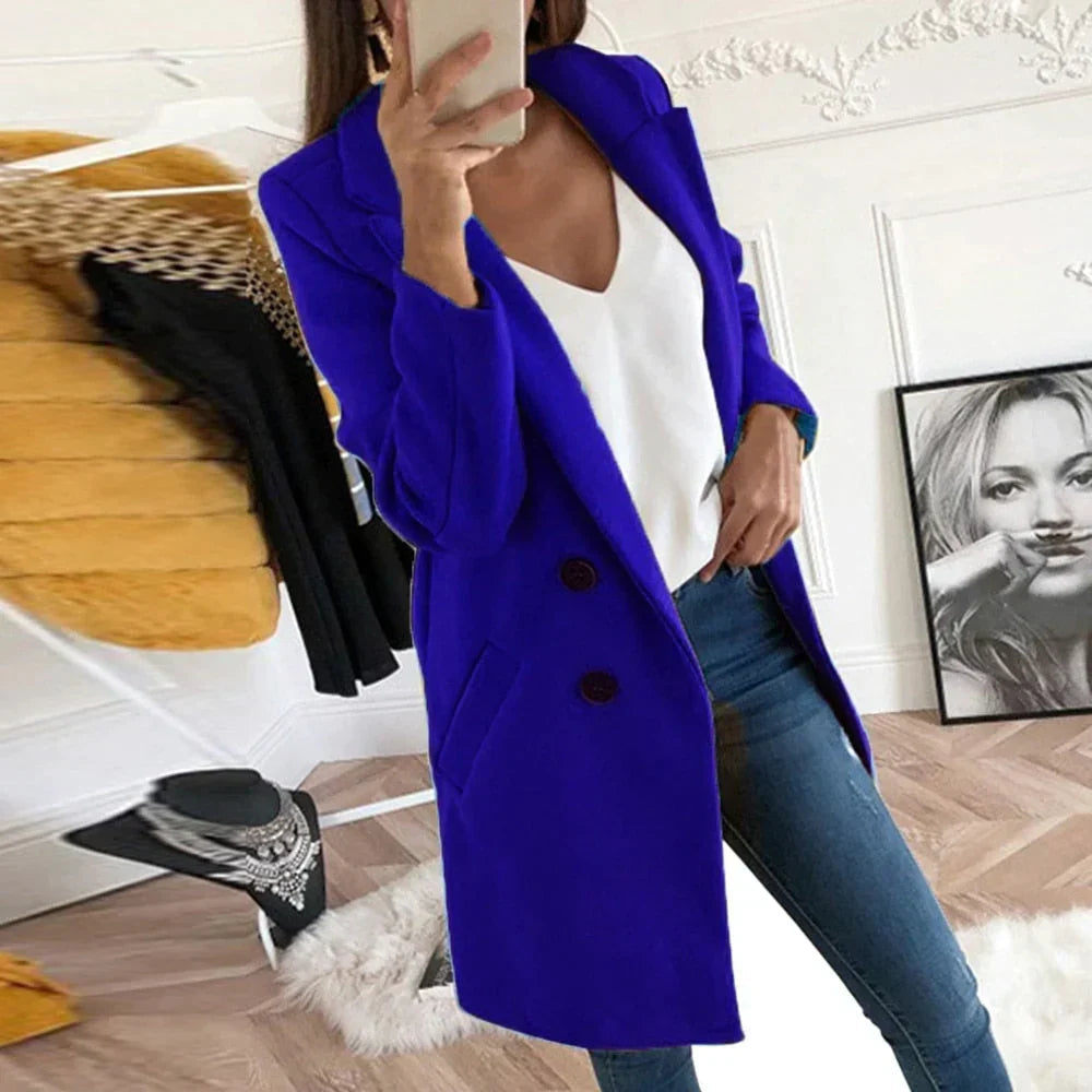 Lina Women's Classic Coat | Timeless Elegance 3