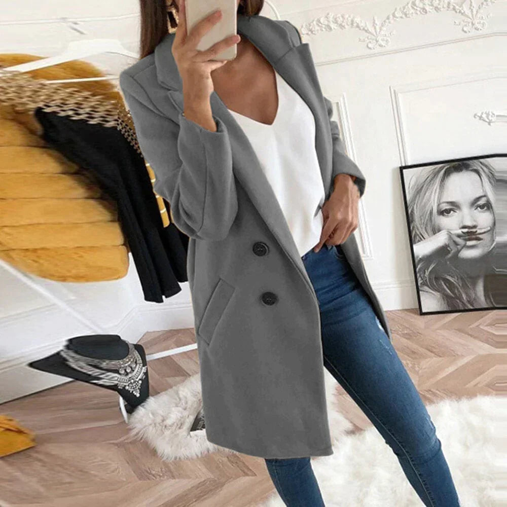 Lina Women's Classic Coat | Timeless Elegance 6