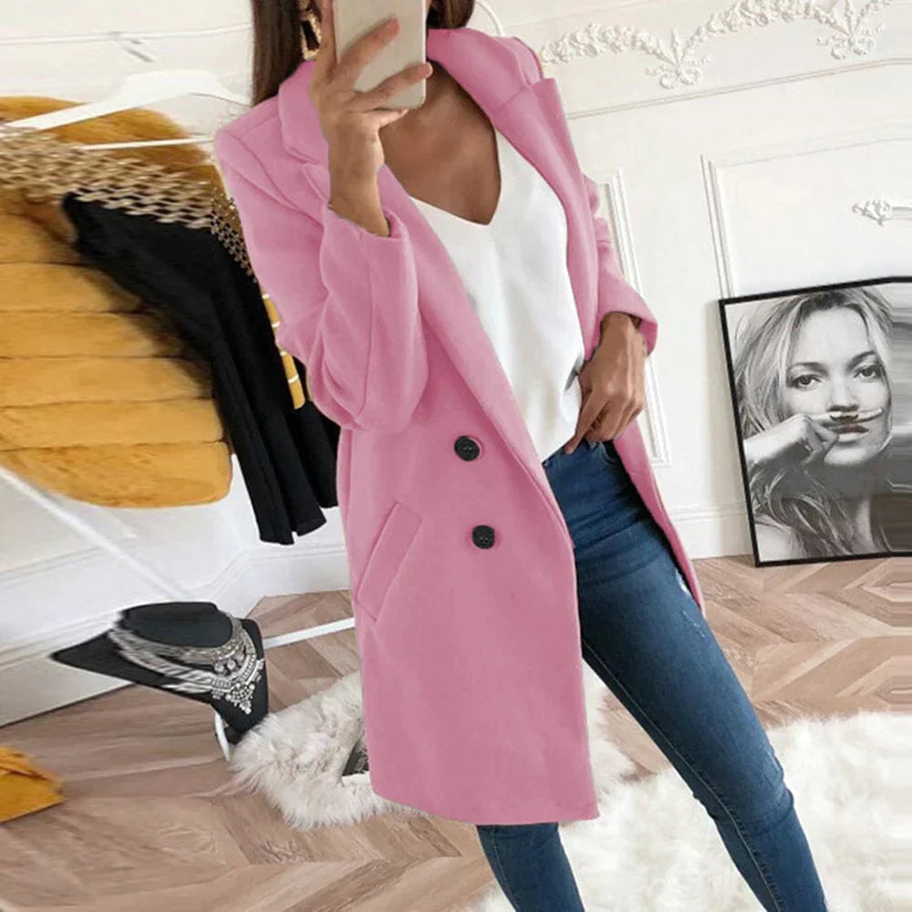 Lina Women's Classic Coat | Timeless Elegance 7