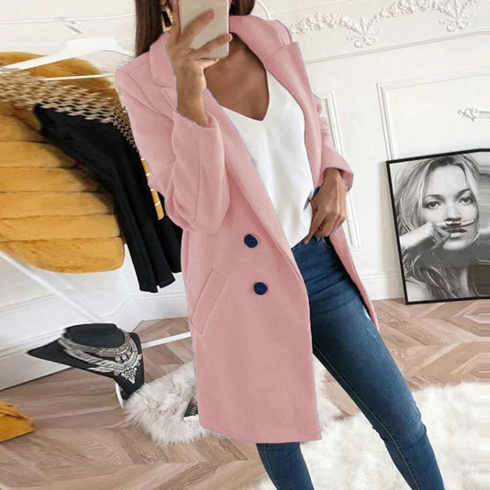 Lina Women's Classic Coat | Timeless Elegance 9