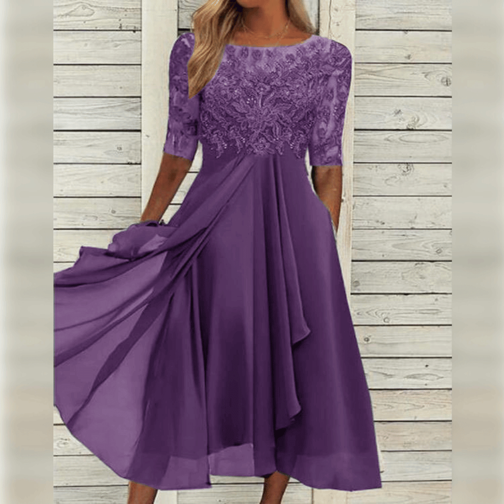 Lina Women's Cocktail Dress | Elegant Comfort, Timeless Design 2