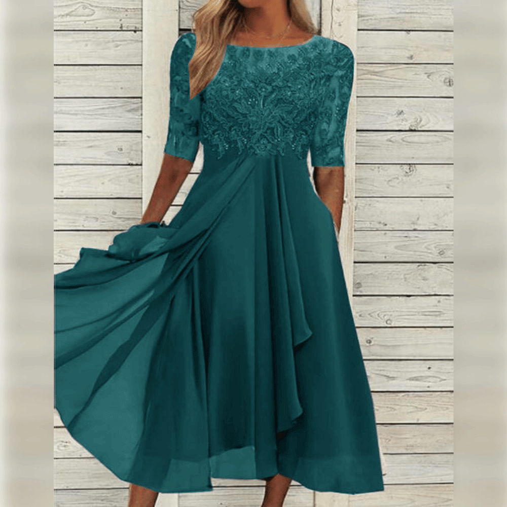 Lina Women's Cocktail Dress | Elegant Comfort, Timeless Design 4