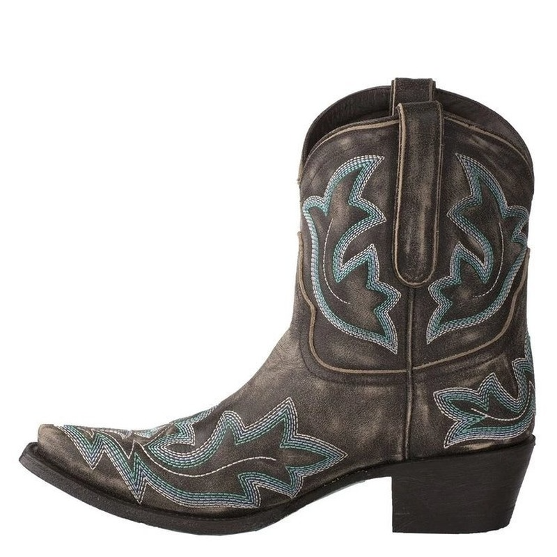 Lina Women's Cowboy Boots | Embroidered Leather, Timeless Elegance 1