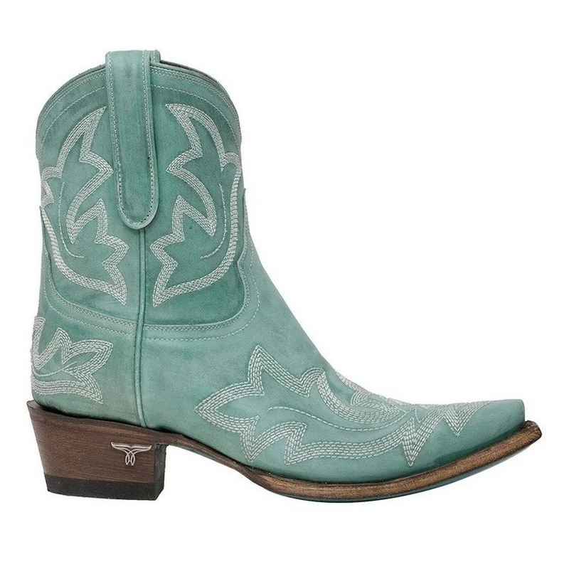 Lina Women's Cowboy Boots | Embroidered Leather, Timeless Elegance 4