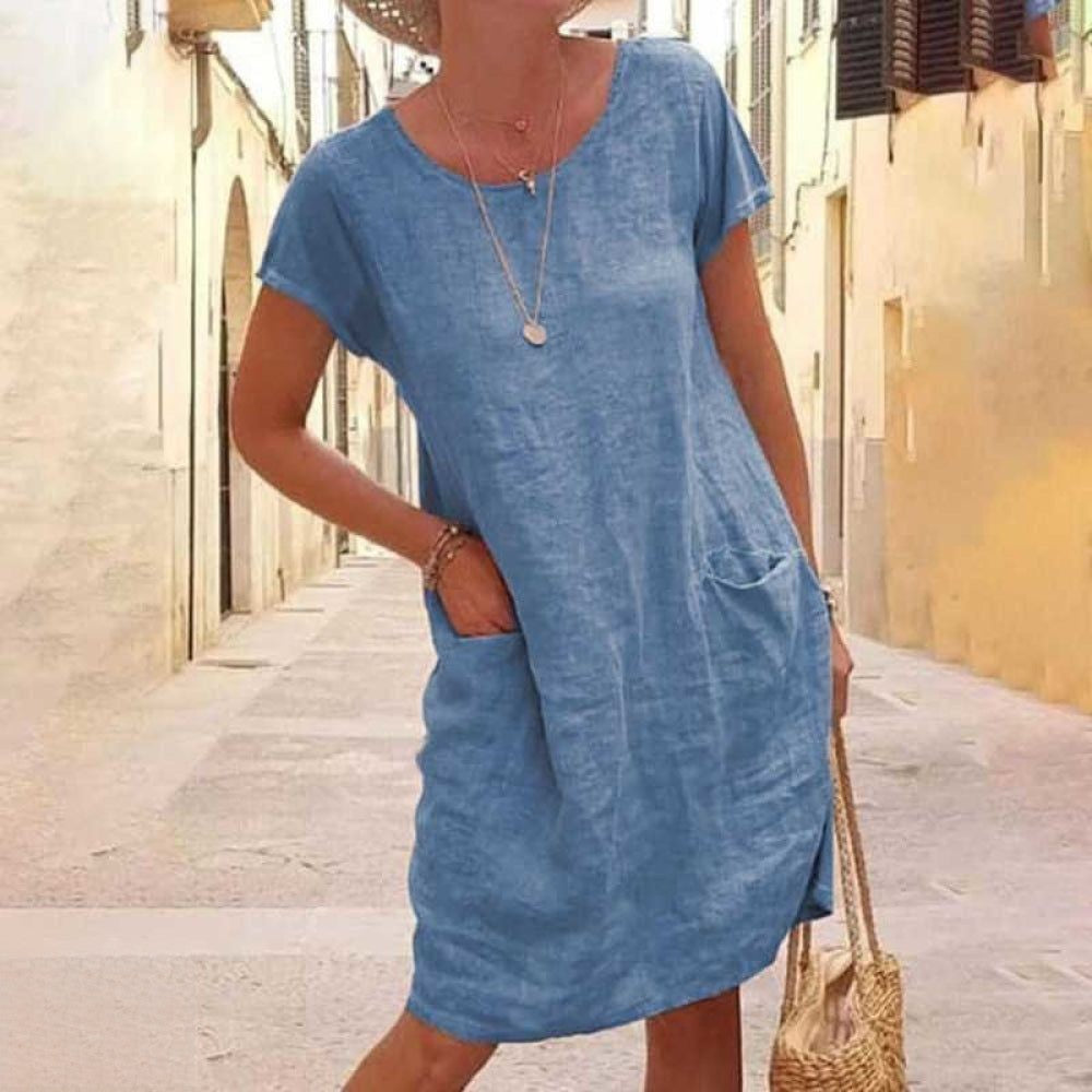 Lina Women's Dress | Premium Linen, Elegant Summer Style 1