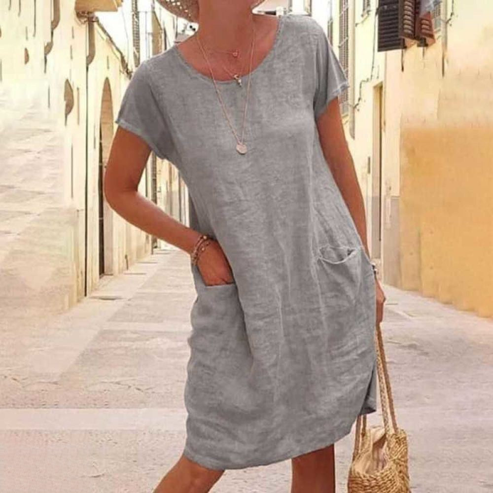 Lina Women's Dress | Premium Linen, Elegant Summer Style 2