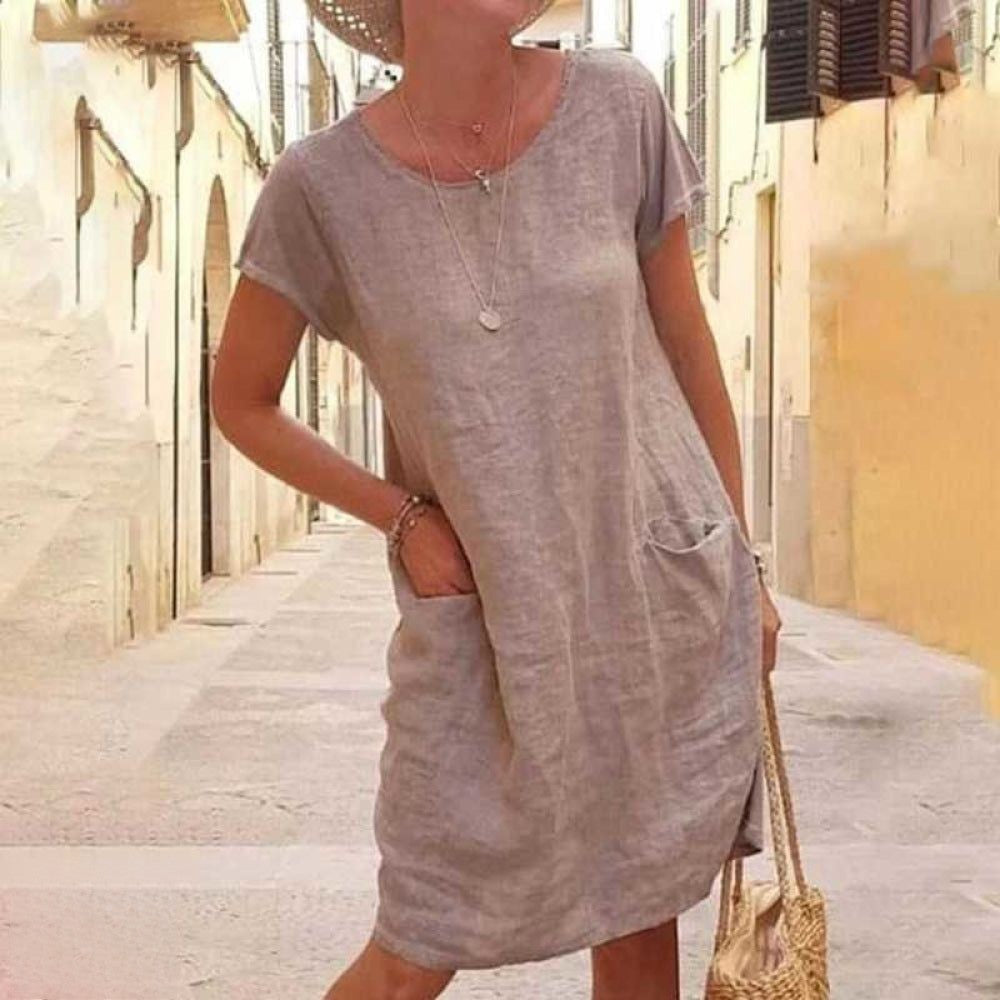 Lina Women's Dress | Premium Linen, Elegant Summer Style 3