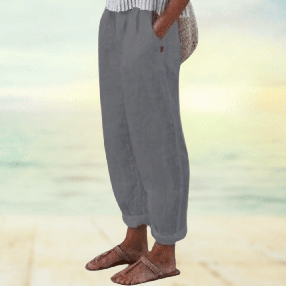 Lina Women's Linen Trousers | Breathable, Casual Summer Style 5