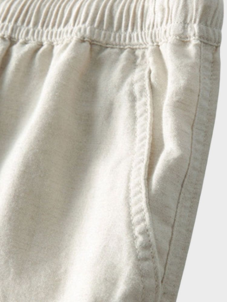 Lino Men's Linen Pants | Breathable Cotton-Linen Blend, Lightweight Summer Trousers 2