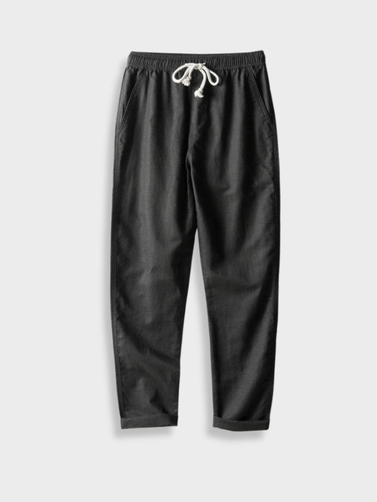 Lino Men's Linen Pants | Breathable Cotton-Linen Blend, Lightweight Summer Trousers 4