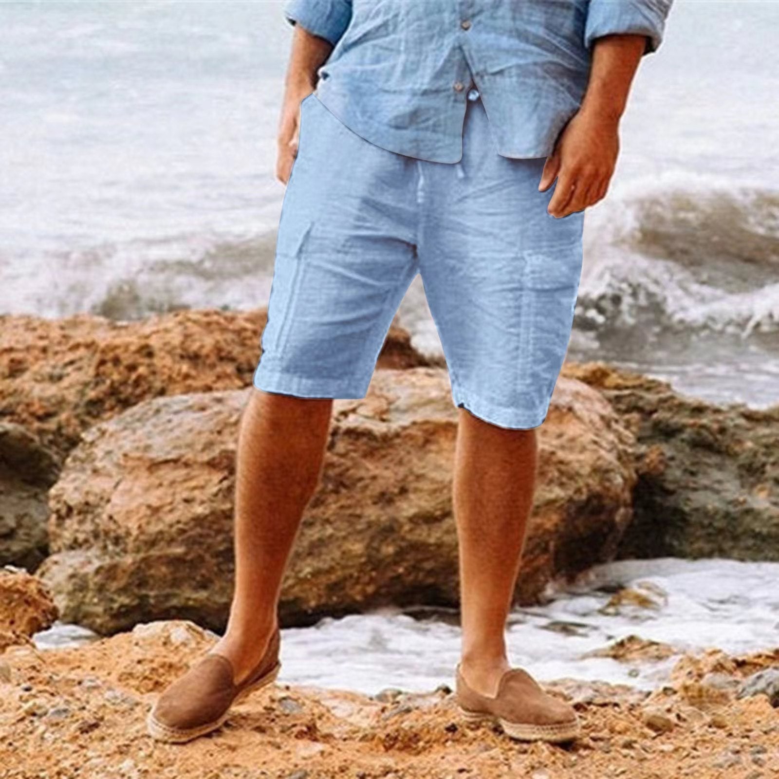 Lino Men's Linen Shorts | Breathable Natural Fabric, Summer Essential 2