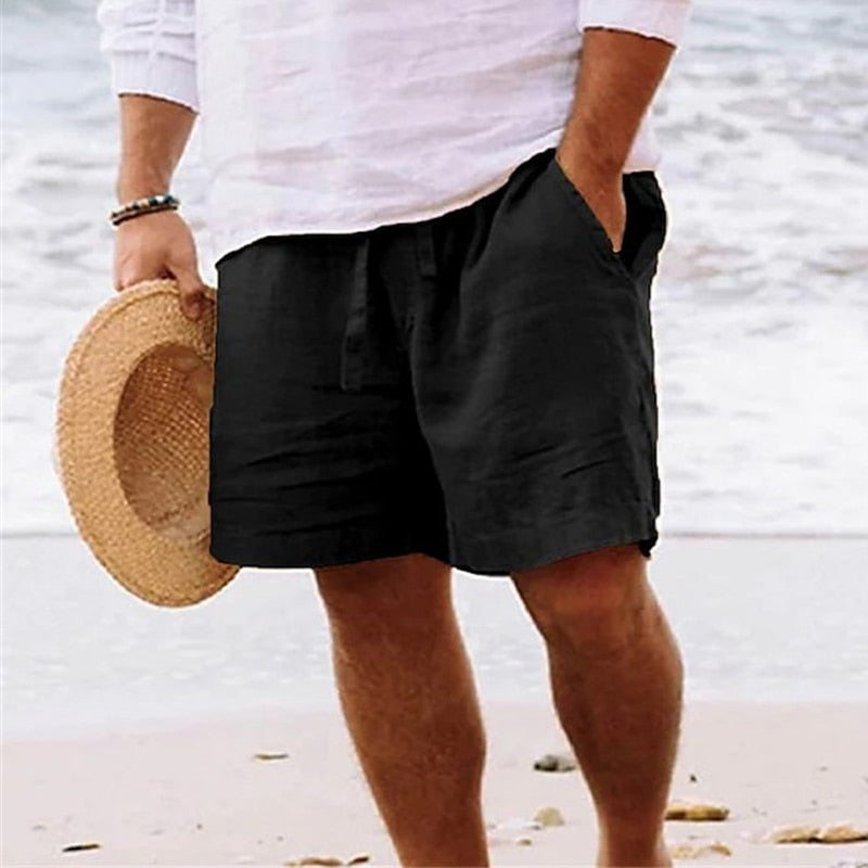 Lino Men's Summer Shorts | Lightweight Linen Blend, Breathable Design 3