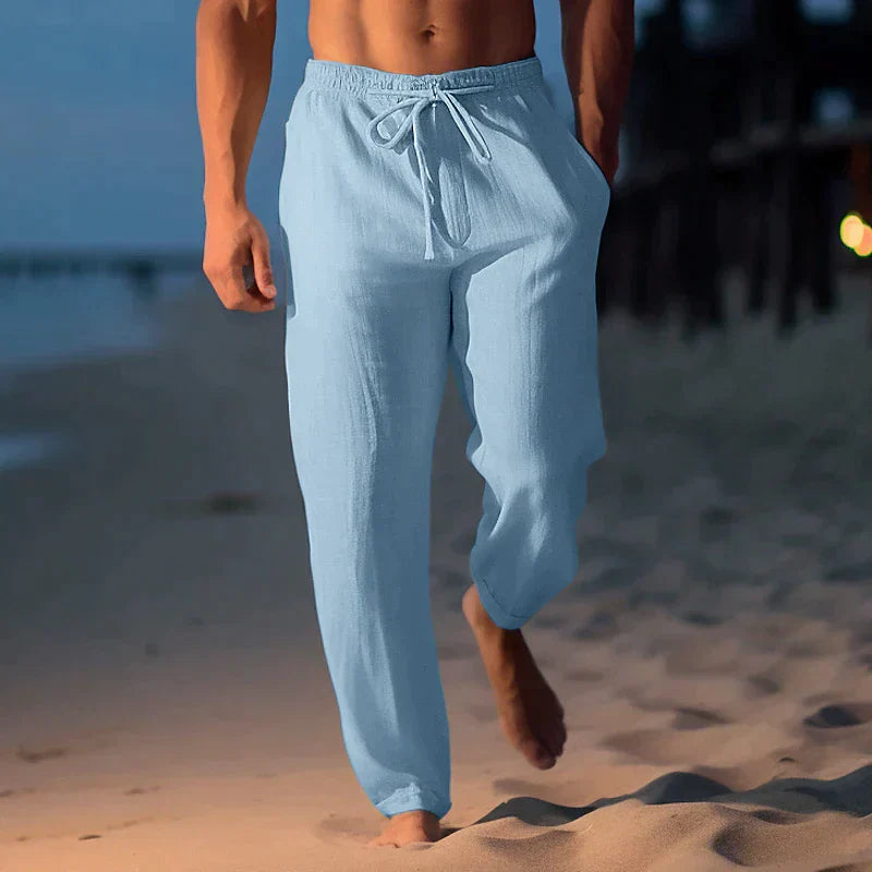 Lino Men's Summer Trousers | Lightweight Linen, Casual 1