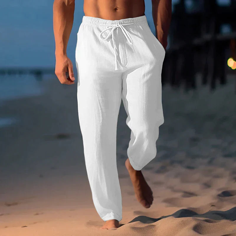 Lino Men's Summer Trousers | Lightweight Linen, Casual 2