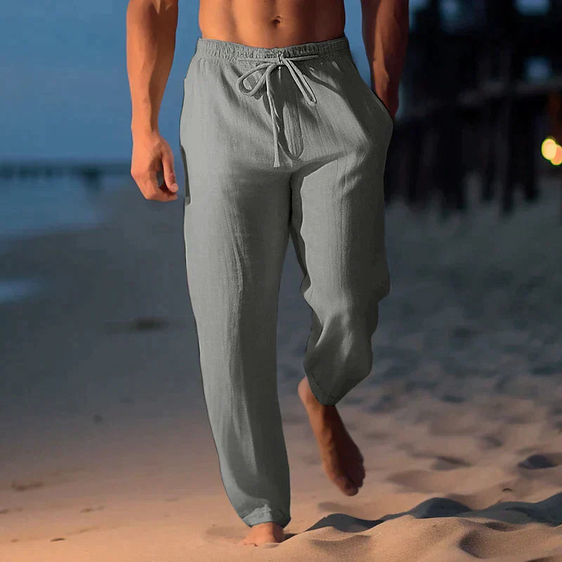 Lino Men's Summer Trousers | Lightweight Linen, Casual 4